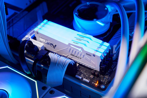 Memória Ram Kingston Fury Beast, Rgb, 2x32gb, 6000mhz, Ddr5 (Usado)