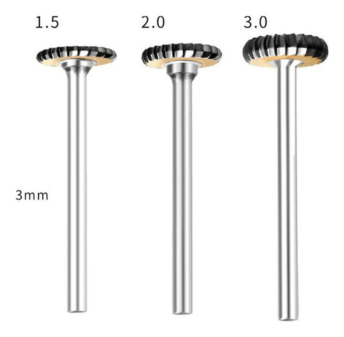 3 Arquivos Rotativos De Carboneto Fresadora Aço At