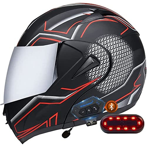 Casco De Moto Bluetooth Modular Con Viseras