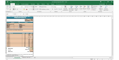 Excel Para Crear Presupuestos