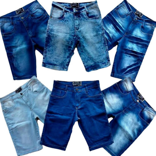 Kit 5 Bermuda Jeans Masculinas Da Moda Promoção Atacado