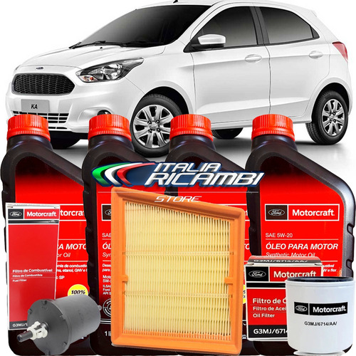 Kit Revisao 5w20 Ford Ka 1.0 3cc 2017 2018 2019 2020 2021