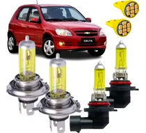 Comprar Kit Lâmpadas H4 Hb4 Celta Iluminação Amarela 3000k Carro 12v