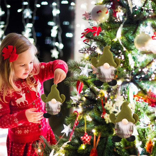 Adornos Navideños De Gnomo Gnomo De Navidad Muñeco Sin Rostr