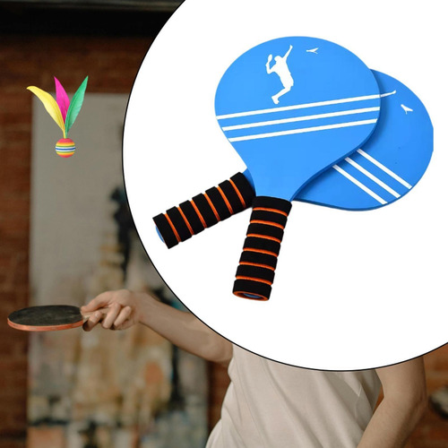 2 Piezas Para Niños Badminton Paddle Set Indoor Estilo A