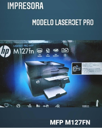 Impresora Multifuncional Laserjet Hp Pro M127fn