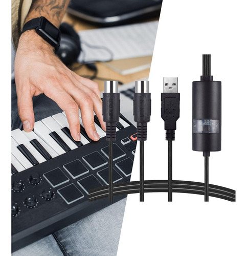 Adaptador De Cable Usb Midi Teclado De Piano Tarjeta De