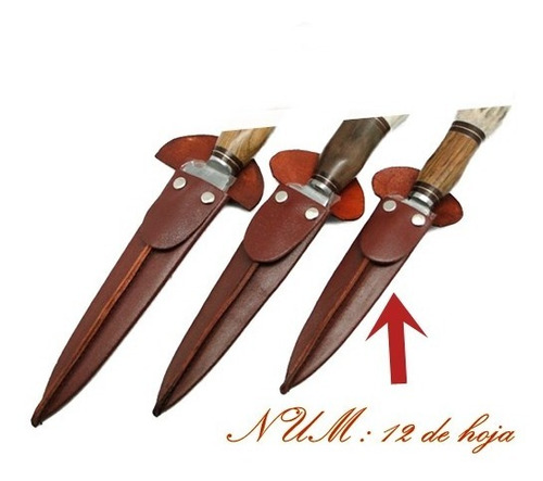 Vainas Vaqueta, Cuero Flor Regionales Para Hoja 12 Cm Marrón
