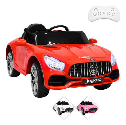 Montable Electrico Para Niños Mini Gt Luz Led Sonido 12v Rojo