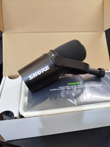 Microfone Shure Mv7 Para Podcast - Preto - Profissional Preto (Usado)