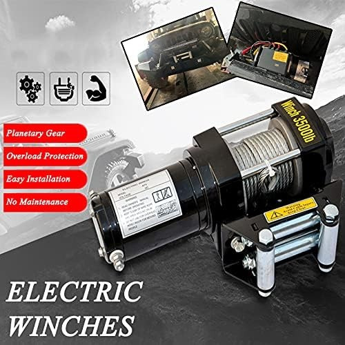 Winche Eléctrico 3.500 Lbs 12v Control Remoto