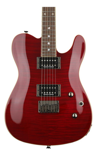 Fender Edición Especial Personalizada Telecaster Fmt Guita. Color rojo carmesí transparente