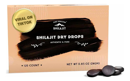 Gotas Secas De Shilajit Puro Do Himalaia, Xilã Natural 100%