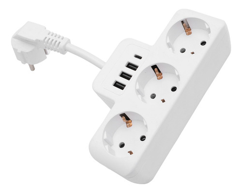 Protector Contra Sobretensiones De Enchufe Plano Power Strip