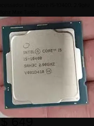 Processador Intel Core I5-10400, 2.9ghz4.3ghz Com Cooler Box