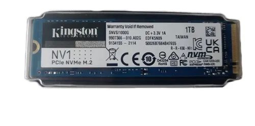 内蔵型SSD KINGSTON SNVS1000G : 1000.2 GB SSD M.2 Disco Sólido Interno Kingston Nv1 Snvs/1000g 1000gb | MercadoLivre