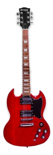 Guitarra eléctrica Persian EGR240 sg de madera maciza roja con diapasón de palo de rosa