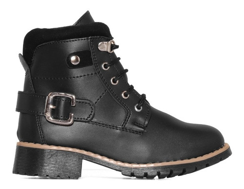 Bota Niña/ Dama Yondeer 8026-3 Negro Agujeta 22-26 Gnv®