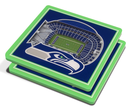 Posavasos 3d Stadiumview De Seattle Seahawks De Nfl, Ce...