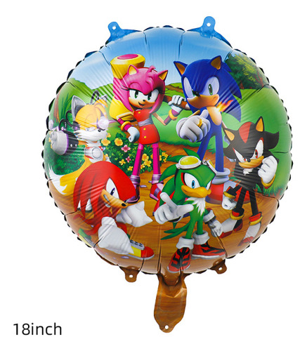 Globos De Cumpleaños Sonic Decoracion Fiesta Temática