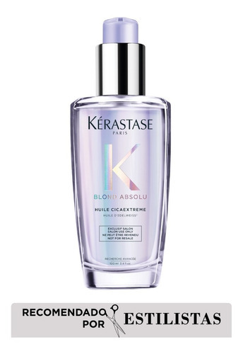 Imagen 2 de 7 de Aceite capilar Kérastase Blond Absolu Huile Cicaextreme reparación de 100mL
