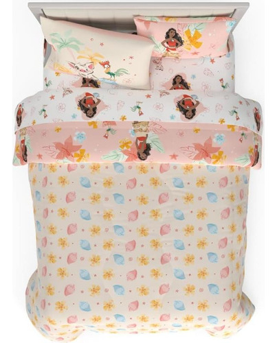 Juego De Ropa De Cama Moana Franco 7 Piezas Tamaño Reina