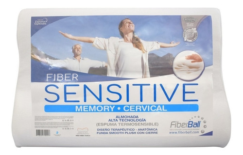 Almohada inteligente Fiberball Sensitive Espumas Especiales cervical 60cm