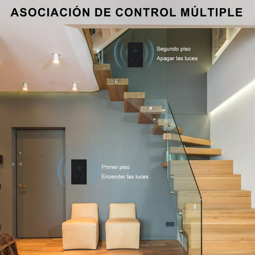 Apagador Con Enchufe Wifi Inteligente 1 Botón Interruptor