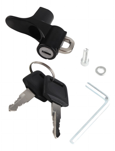 Helmet Security Lock Motorcycle Hook 2 Keys 6mm Screw Holes