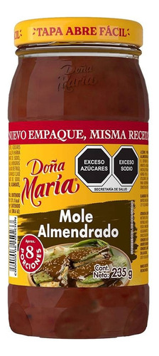 2 Pza Mole Doña María Almendrado En Pasta 235 G