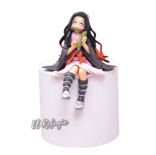 Figura De Nezuko Kamado  Sentado - Kimetsu No Yaiba