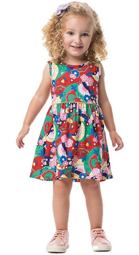 Vestido Infantil Meia Malha Natureza Marlan 62461  Tam 1 2 3