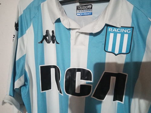 Camiseta Racing Club Kappa Auténtica 2018 - Hombre Adulto.