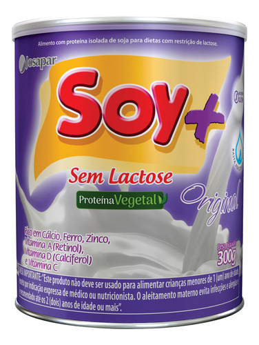 Suprasoy Soy + Original Sem Lactose 300g-supra Soy