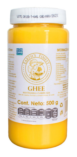 Imagen 1 de 9 de Ghee Mantequilla Clarificada 500g. · Earth´s Finest · Keto