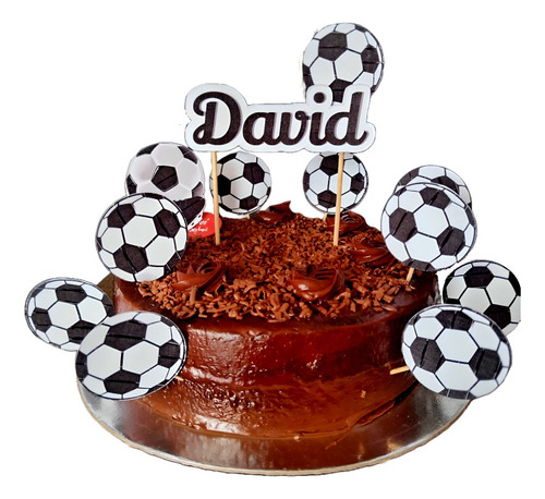 Decoración Torta Fútbol Toppers