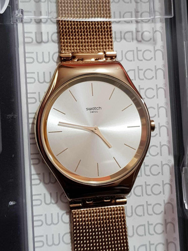 Reloj Swatch Skin Contrasted Simplicity Ultra Delgado Dama