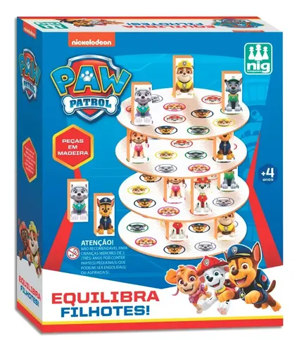 Jogo Tabuleiro Equilibra Filhotes - Patrulha Canina - Nig