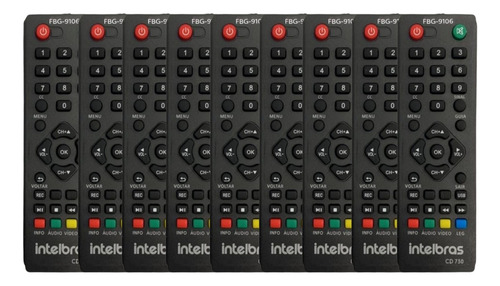 10 Controles Para Conversor Digital Intelbras Cd 700 Cd 730