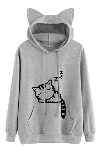 Chamarra-sudadera Gato Durmiente 