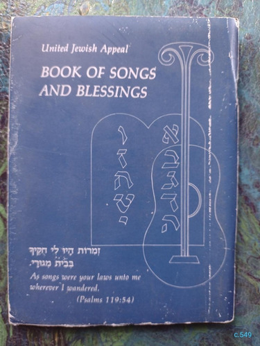 Jewish Appeal  Book Of Songs And Blessings En Inglés Hebreo 