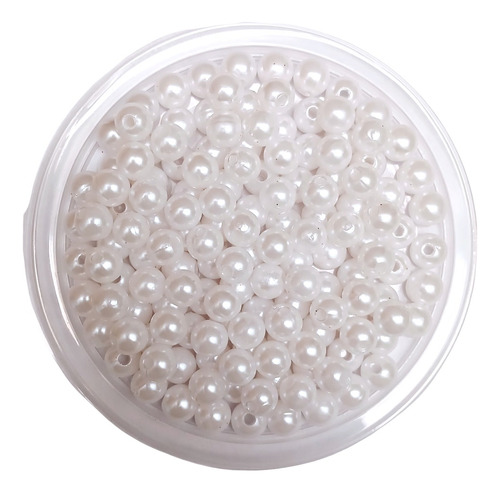 Perla Plastica 8mm Cuenta Para Coser, Deco X500gr