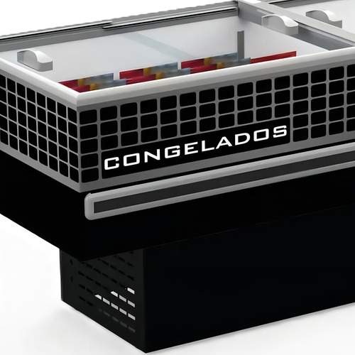 Ilha Refrigerada 3 Metros Polar Para Supermercados Açougue Cor Preto 127