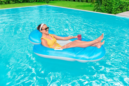 Colchoneta Sillon Inflable Pileta Posavasos Bestway 43646 Color Único