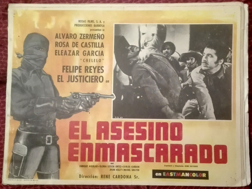 Alvaro Zermeño En: El Asesino Enmascarado, Carton De Cine