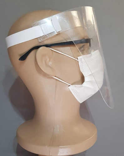 Imagem 3 de 5 de Kit Com 10 Máscara De Proteção Facial Face Shield