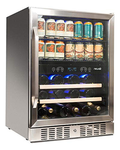 24  Wine And Beverage Refrigerator Cooler, 20 Bottle An..