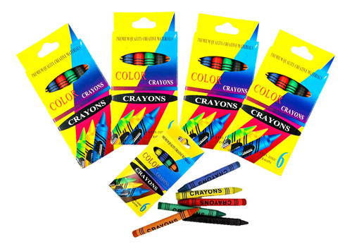 40 Crayolas Crayones Colorear Piñata Bolo Premio Regalo Fies