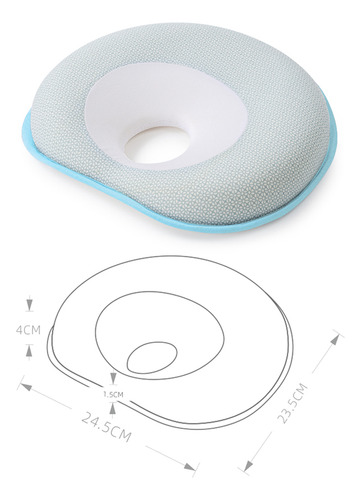 Almohada Viscoelástica Para Bebés Con Cabeza Plana Para Reci