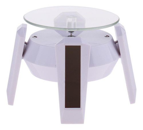 Solar / Batteryshowcase 360 Soporte Base Blanca Y Luz
